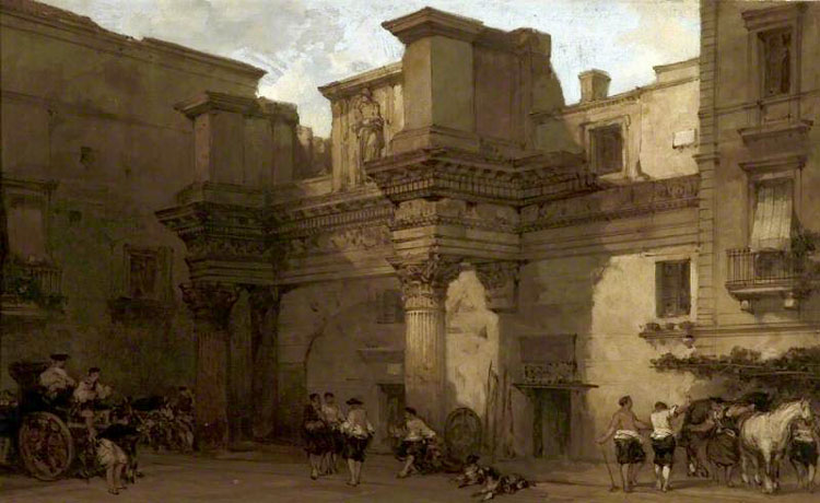 David Roberts,Forum de Nerva (1859)